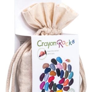 Crayon rocks 32 pastelli cera in un sacchetto di cotone