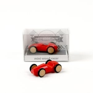 Mini wood racer rossa