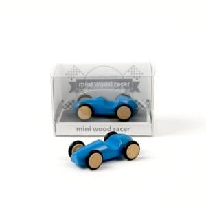 Mini wood racer blu