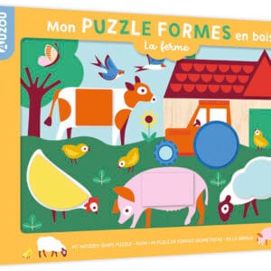 Puzzle legno forme – fattoria
