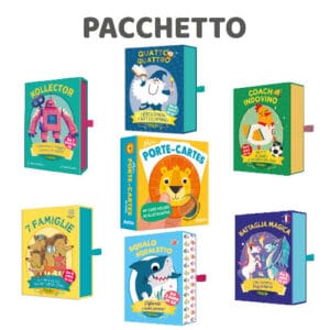 Pacchetto 6 giochi + porta carte