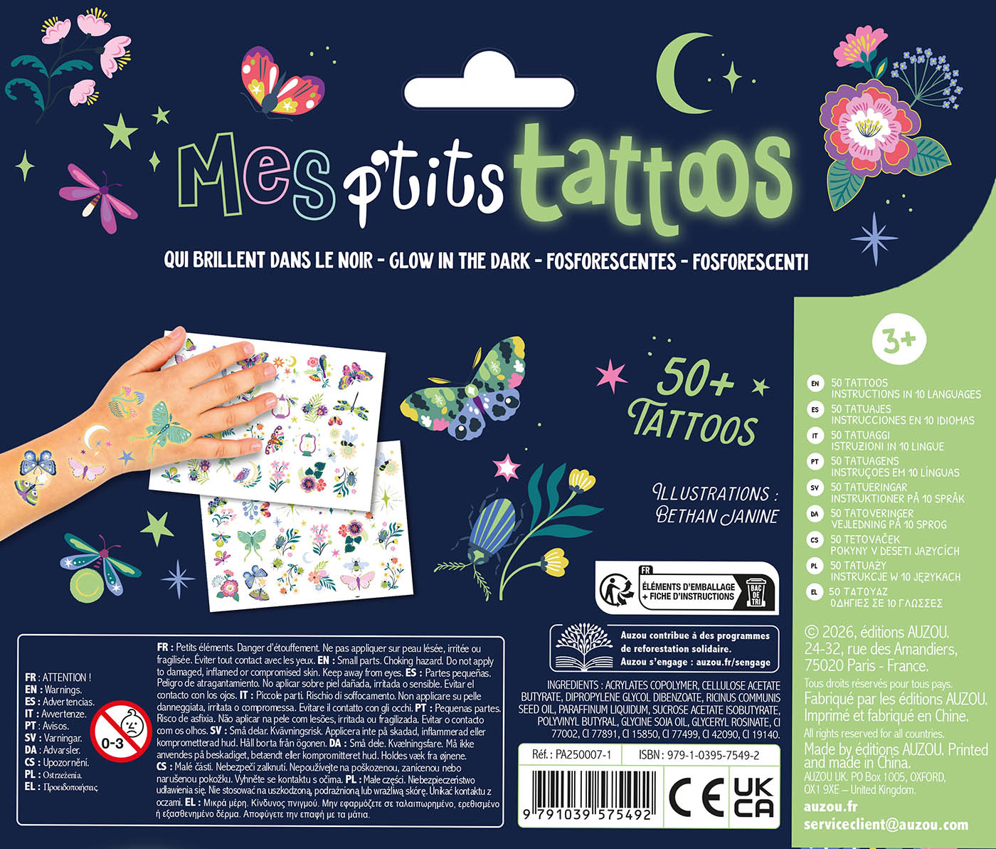 Tatuaggi fosforescenti - Notte incantata - immagine 2